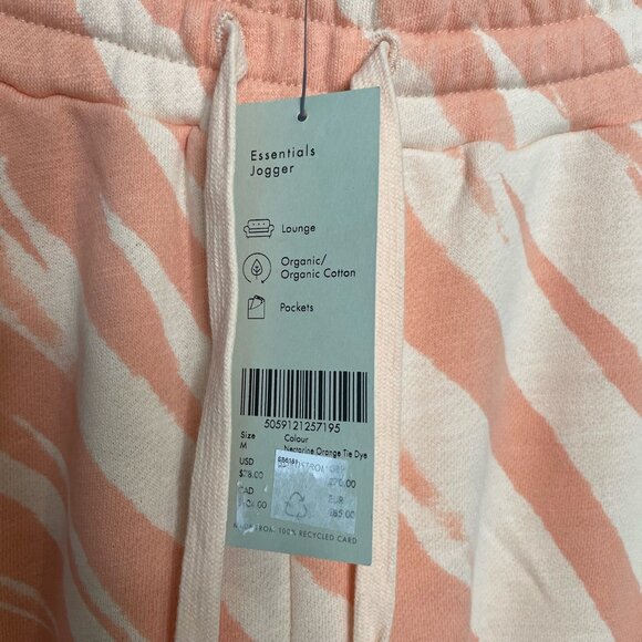 SWEATY BETTY Nectarine/Orange Tie Dye Stripe Essential Joggers sz M - Picture 6 of 7